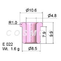 FLANGED EYELET GUIDE E 022