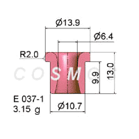 FLANGED EYELET GUIDE E 037 - 1