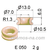 WIRE GUIDE GROOVED RING E 050