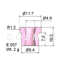 FLANGED EYELET GUIDE E 057