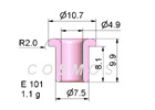 WIRE GUIDES-FLANGED EYELET E 101