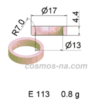 WIRE GUIDE RING WITHOUT GROOVE E 113