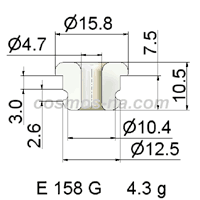 WIRE GUIDE GROOVED EYELET 158 G