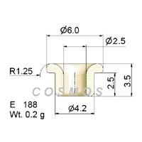 wire guide - flanged eyelet guide E 188