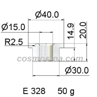 wire guide-flanged eyelet guide E 328