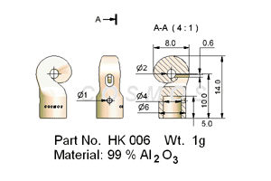 HOOK GUIDE HK 006 DIMENSIONS