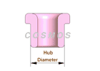 WIRE GUID-EYELET HUB DIAMETER DIAGRAM