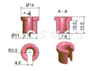 Ceramic Wire Guide, Slotted Eyelet
