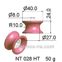 WIRE GUIDE HIGH TEMPERATURE PULLEY NT 028 HT