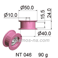 guide pulley - soilid ceramic pulley nt 046