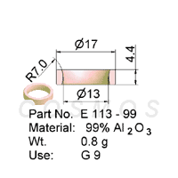 Wire Guide Ring, Non-grooved, part No. E 113 - 99