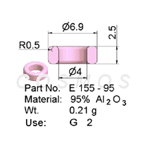 Wire Guide Ring, Non-grooved, part No. E 155 - 95