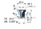 wire guide-miniature tungsten carbide eyelet te 013