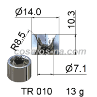 WIRE GUIDE CARBIDE RING  TR 010