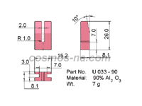 Wire Guide, U - Guide, part No. U 033