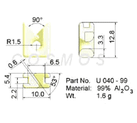 Wire Guide, U - Guide, U, part No. U 040