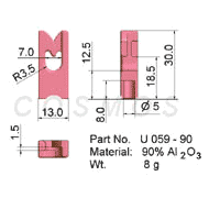 Wire Guide, U - Guide, part No. U 059