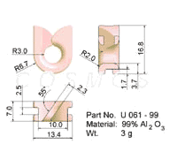 Wire Guide, U-Guide, part No. U 061